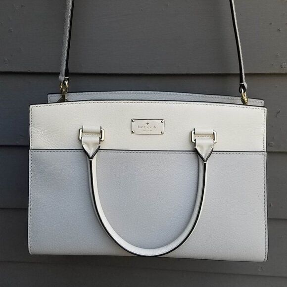 Iconic Kate Spade Gray Cameron Street Candace Leather Satchel - Picture 2 of 13